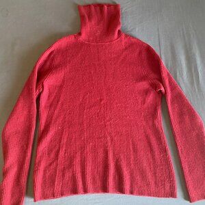 Cashmere Red Turtleneck Sweater